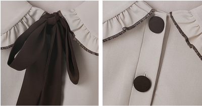 Vestido Largo Elegante con Mangas Largas Estilo Universitario para Mujer - Image 8