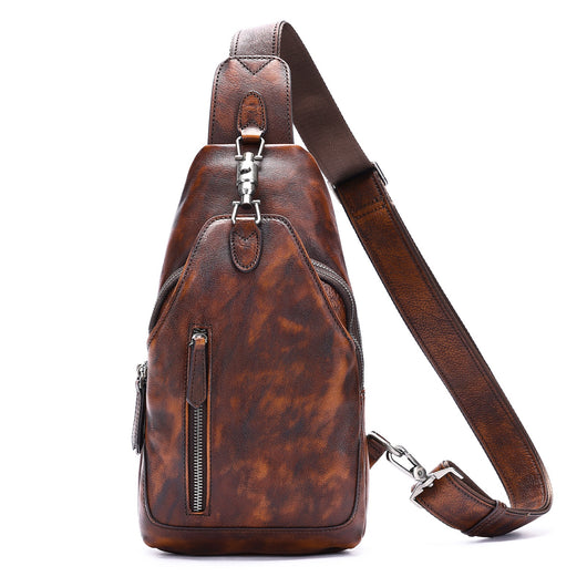 Bolso de Cuero Retro Multifuncional para Hombre y Mujer - Image 8