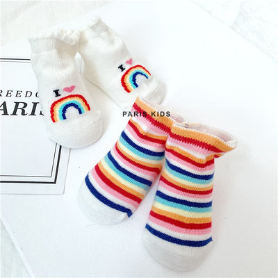 Calcetines Arcoíris para Bebé - Amor a Papá y Mamá - Image 3