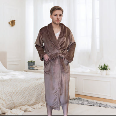 Pijama Largo Pareja Bata Cómoda para el Hogar - Image 7