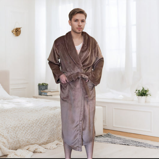 Pijama Largo Pareja Bata Cómoda para el Hogar - Image 7