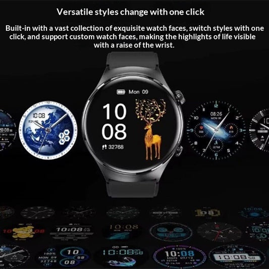 Reloj Inteligente con Llamadas Bluetooth, Monitoreo de Salud y Contador de Pasos