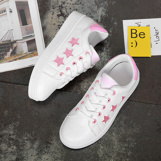 Zapatillas Blancas con Detalle de Estrella de Encaje - Image 6