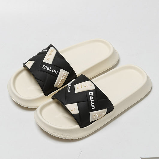 Pantuflas de Bloques de Color para Parejas - Cómodas Zapatillas de Casa con Suela Antideslizante - Image 24