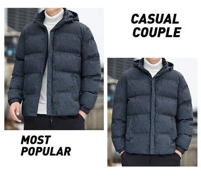 Chaqueta Acolchada de Plumón Grueso para Hombre - Image 12