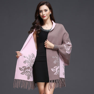 Cardigan Tejido Holgado con Borlas y Forro Grueso de Cachemira - Image 7