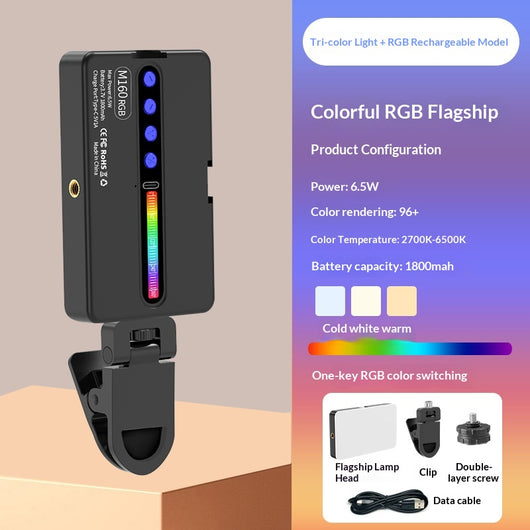 Luz LED Cuadrada Portátil para Fotografía Móvil en Exteriores - Image 6