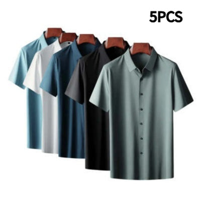 Camiseta Hombre Verano Micro Elástica Sin Costuras Manga Corta - Image 10