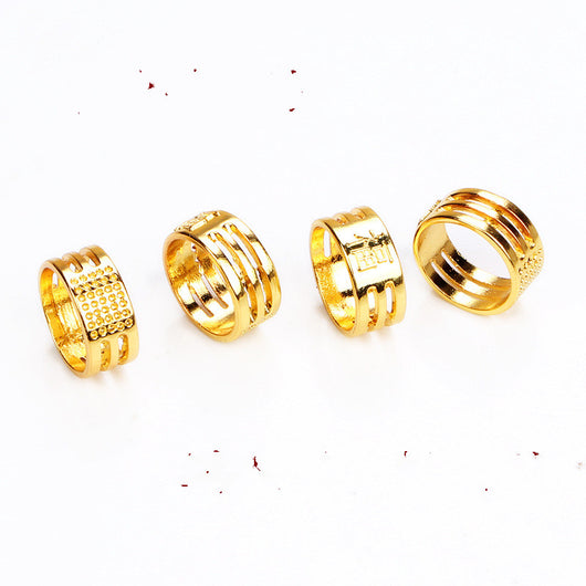 Dedal Anillo Dorado con Protector para Costura y Bordado - Image 5