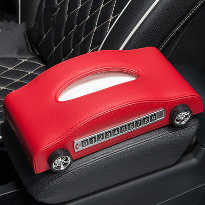 Dispensador de Pañuelos para Auto con Señal de Parada Creativa - Image 11