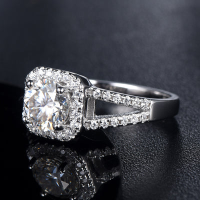 Anillo de Plata 925 con Moissanita Incrustada para Mujer - Image 4