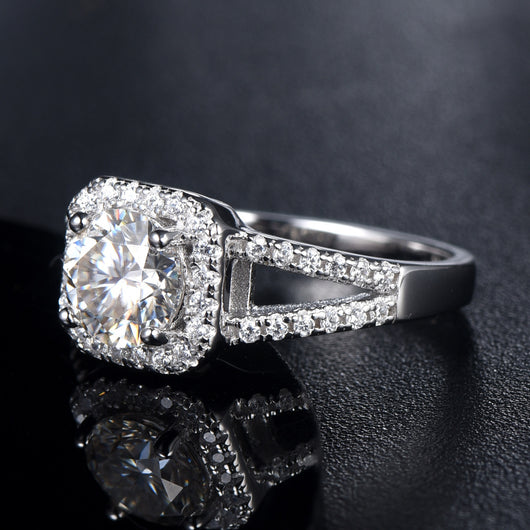 Anillo de Plata 925 con Moissanita Incrustada para Mujer - Image 4