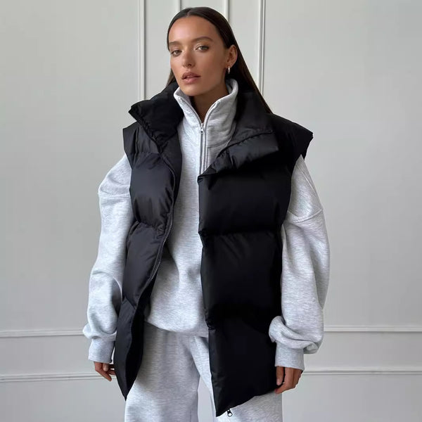 Chaleco de Algodón Premium Otoño Invierno Estilo Europeo