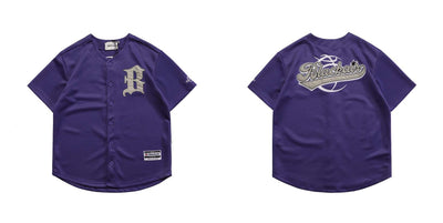Camiseta Suelta Retro Street con Bordado de Letras - Image 9