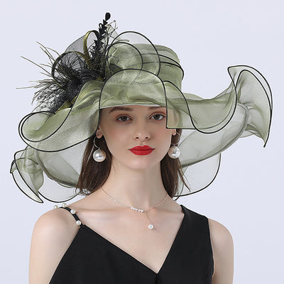 Sombrero de Ala Ancha con Diseño Floral para Mujer - Estilo Urbano - Image 6