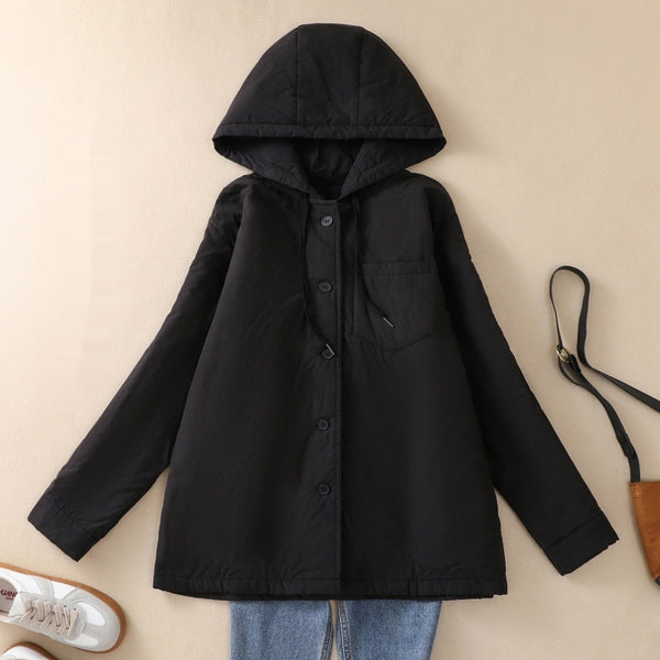 Abrigo Acolchado Elegante Oversize con Capucha para Tallas Grandes - Image 3