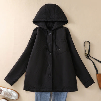 Abrigo Acolchado Elegante Oversize con Capucha para Tallas Grandes - Image 3
