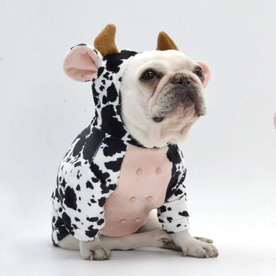 Ropa Creativa para Perros con Diseño de Vaca