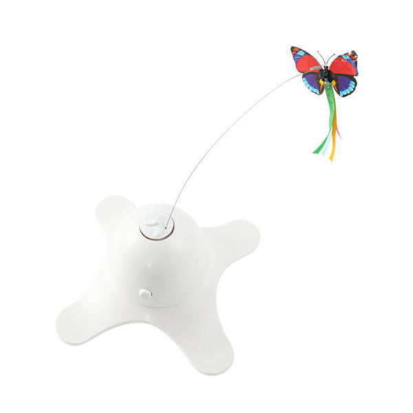 Juguete Interactivo para Gatos con Mariposa Giratoria Automática