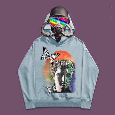 Sudadera con Capucha de Algodón Estampado Mariposas - Image 17