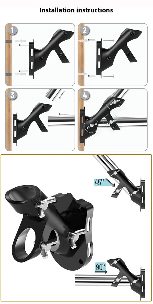 Base Ajustable 180° para Asta de Bandera en Aluminio - Image 33