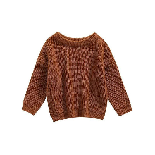 Suéter Casual de Cuello Redondo para Niñas - Colores Sólidos - Image 10