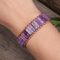 Pulsera de Cuero con Jaspe Natural de Depósito Marino