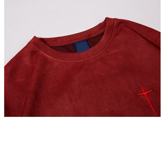 Camiseta Hombre Alfabeto Retro Bordado - Image 7