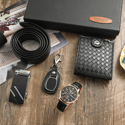 Set Completo: Reloj, Cartera, Cinturón y Llavero para Hombre - Image 18