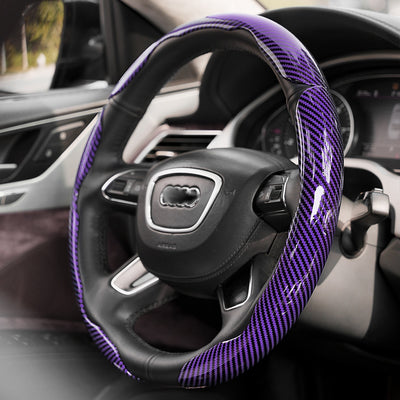 Funda para Volante de Gamuza Absorbente con Patrón Fibra de Carbono - Image 15