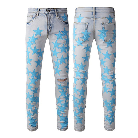 Jeans Slim Stretch Rotos de Moda Alta - Diseño Trendy XINGX - Image 12