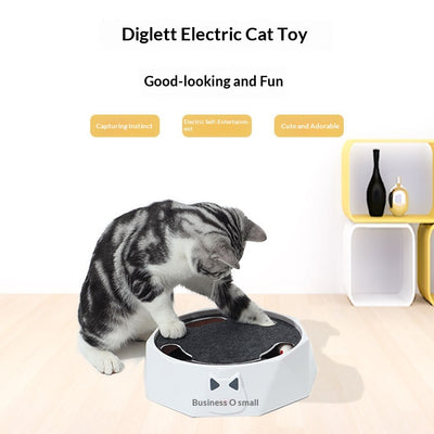 Juguete Interactivo Giratorio para Gatos con Ratón de Peluche y Motor Automático - Image 4