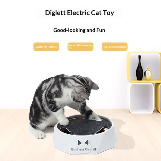 Juguete Interactivo Giratorio para Gatos con Ratón de Peluche y Motor Automático - Image 4