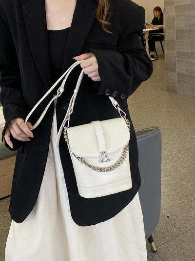 Bolso de Cuero Genuino con Cadena - Bandolera de Piel Auténtica - Image 18