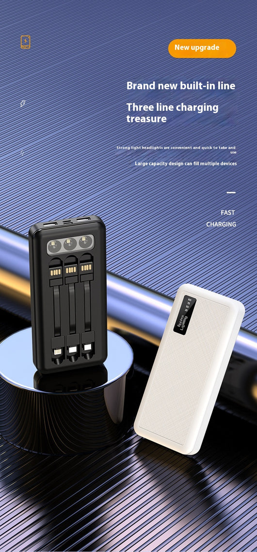 Batería Portátil de Alta Capacidad con Cable Integrable y Pantalla LED - Image 13