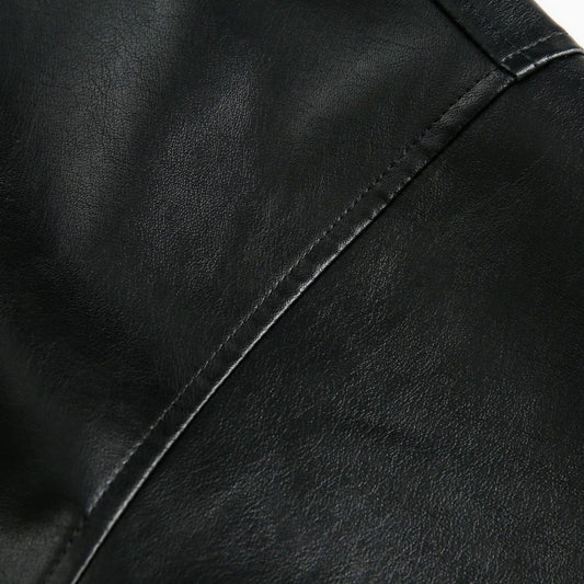 Chaqueta de Cuero Retro Americana con Capucha para Hombre - Image 2