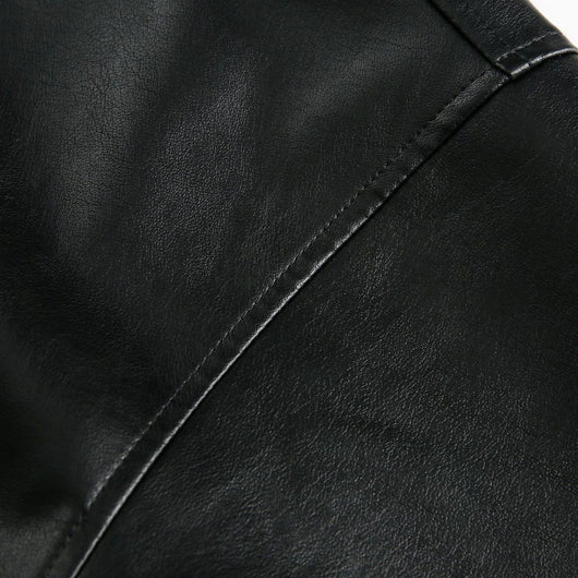 Chaqueta de Cuero Retro Americana con Capucha para Hombre - Image 2