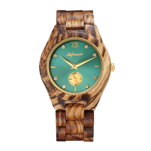 Reloj de Pulsera Hombre Madera Roja con Correa Creativa y Movimiento de Cuarzo - Image 15