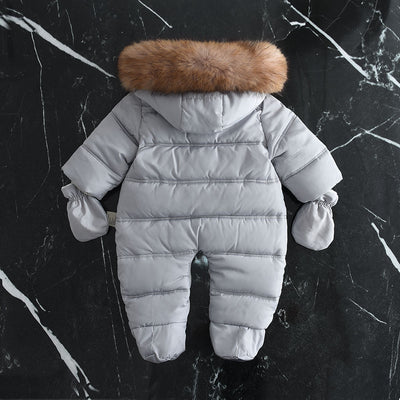 Mameluco Bebé con Capucha y Forro Polar Grueso - Image 26