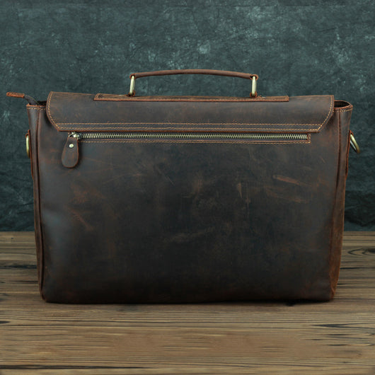 Bolso Bandolera de Cuero Vacuno Estilo Retro - Image 6