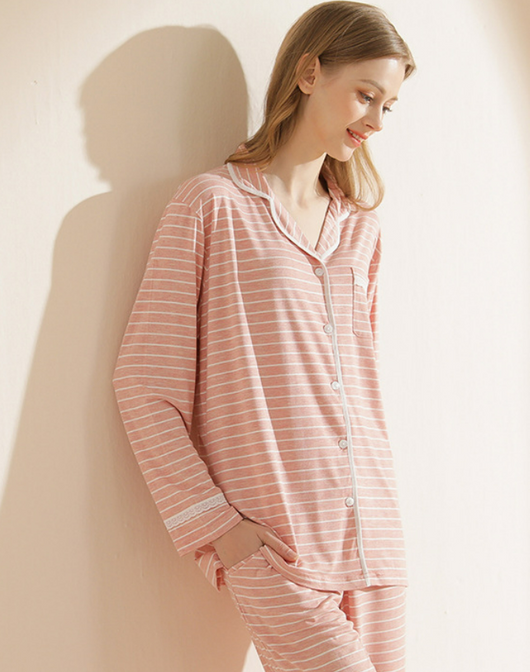 Cardigan Tejido Modal a Rayas para Mujer - Versátil para Casa y Salida - Image 10