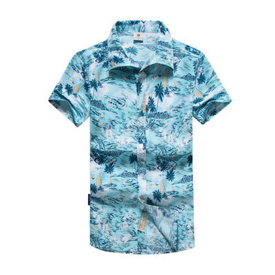 Camisa de Playa Manga Corta para Hombre - Comodidad de Verano - Image 11