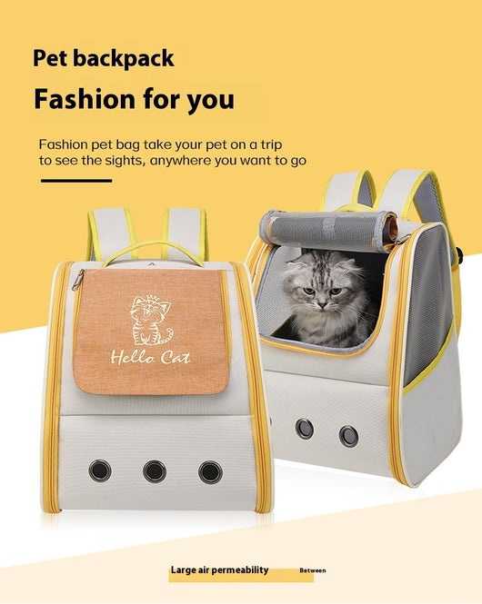 Mochila Transportadora Plegable para Gatos - Diseño Doble Respaldo Transpirable - Image 24