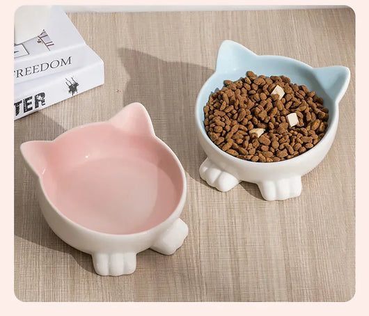 Comedero Elevado para Gatos Cerámica con Diseño Felino - Image 12