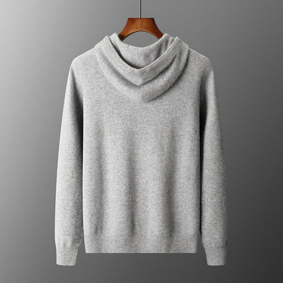 Conjunto de Sudadera con Capucha y Pantalón Tejido de Color Liso para Hombre - Image 3