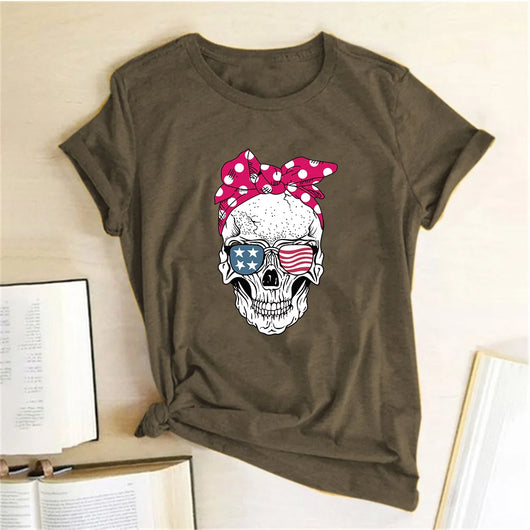 Playera Estampada Casual de Cuello Redondo - Image 37