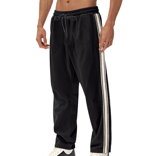 Pantalones de Chándal Holgados con Franja Lateral para Hombre - Image 5