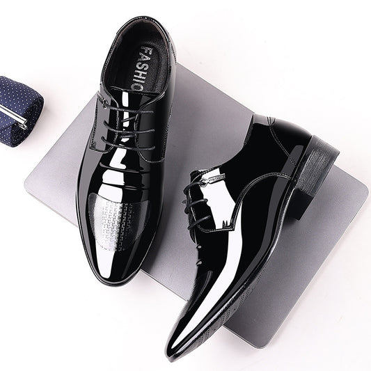Zapatos de Cuero para Hombre Punta Fina Estilo Ejecutivo