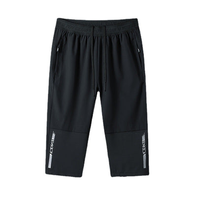 Mallas Deportivas Ice Silk para Hombre - Pantalones Capri Secado Rápido Talla Grande - Image 5