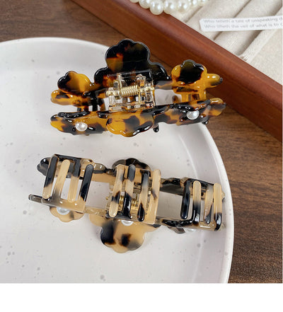Pinza de Cabello Acetato Perla Lujo Minimalista - Agarre Seguro y Elegante - Image 12